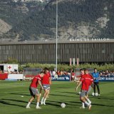 Entraînement public de l'équipe de Suisse à Saillon